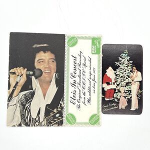 Elvis Presley In Concert 1977 LP Reservation Certificate/1978 Photo Calendar RCA